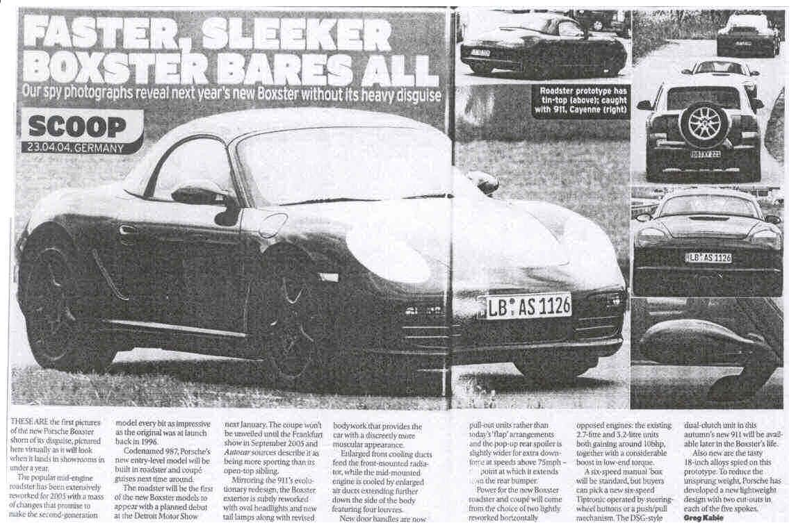 
Enlarged front cooling ducts for the radiators and larger side ducts for engine cooling.
Roadster will make its debut at the January 2005 Detroit Motor Show the Coupe will debut at Frankfurt Motor Show Sept 2005.
![FEA87BE488C44A10ADEBCCEBA0208055.jpg