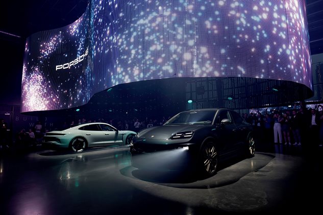 UK premiere of new all-electric Porsche Macan and Taycan