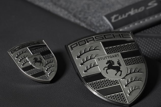 Exclusive Porsche crest for turbo models