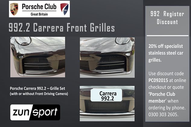 ZUNSPORT Front Grilles – 992.2 Carrera 