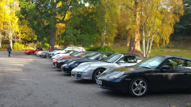Cars at Coul House