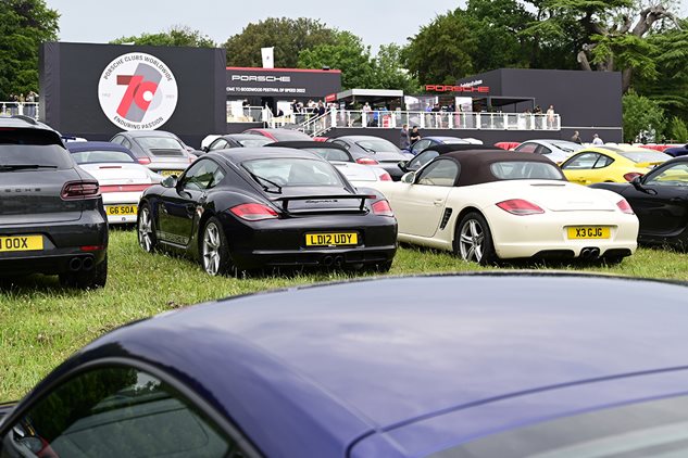 Porsche Club Parking at Festival of Speed