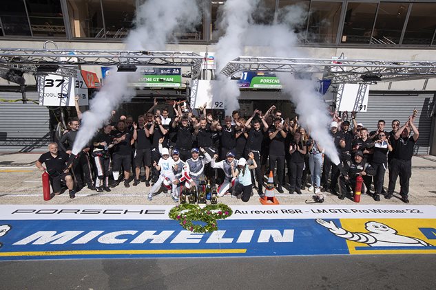 Porsche wins the GT class at Le Mans