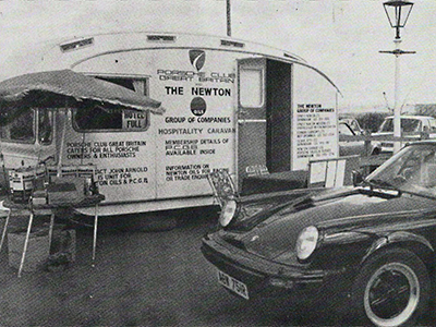 The PCGB Caravan in use as 'Reception' at the Club's A.G.M. The PCGB Caravan in use as 'Reception' at the Club's A.G.M.