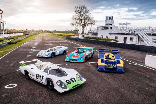 Goodwood circuit echoes to iconic flat-12 race cars