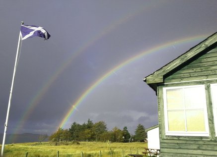Double rainbow at Achiltibuie