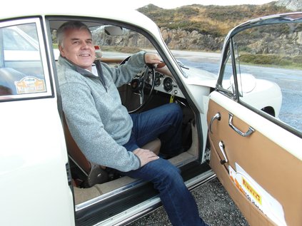 Trevor's smile after driving the 356...