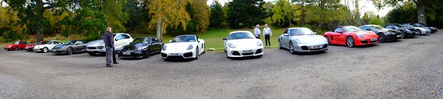 Cars at Coul House (Pic: John Atkinson)