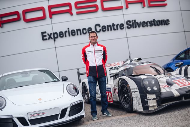 Nick Tandy at the PEC Silverstone