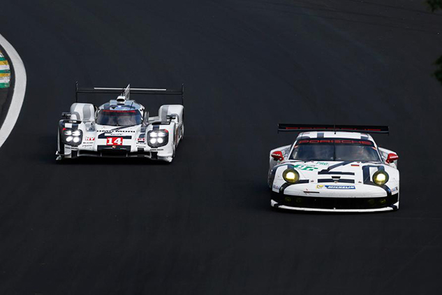 Porsche 919 Hybrid and 911 RSR at the Ring