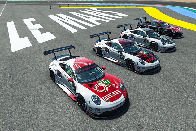 Porsche at the virtual 24h of Le Mans