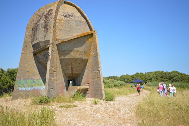 Photo 4 from the R29 2016-07-23 Dungeness Sound Mirrors (Lade Pits) gallery
