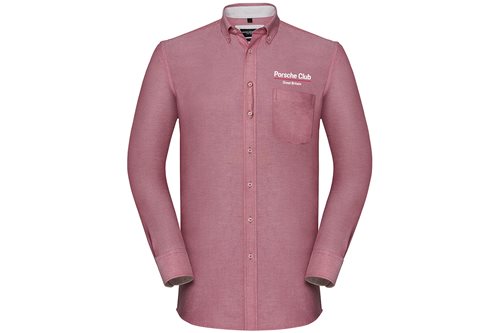 Long Sleeve Tailored Washed Oxford Shirt