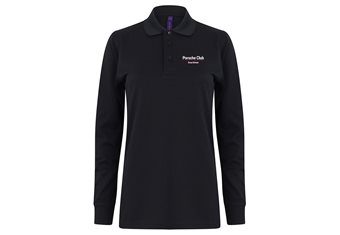 Henbury Long Sleeve Coolplus Polo Shirt