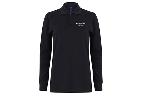 Henbury Long Sleeve Coolplus Polo Shirt