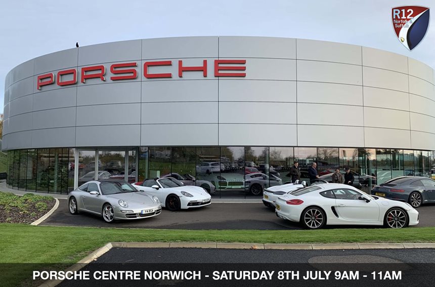 Porsche Centre Norwich Showroom Visit Norfolk & Suffolk Events July