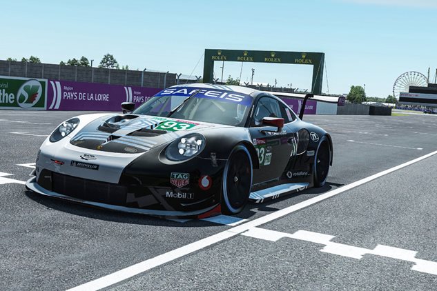 Porsche wins GTE class at the virtual 24 Hours of Le Mans 