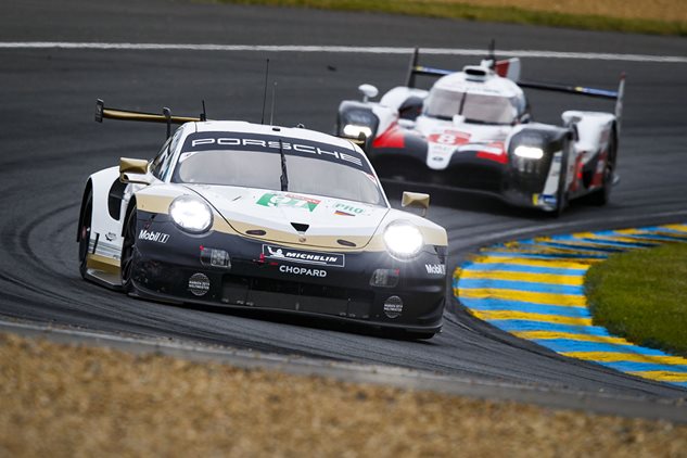 Podium for Porsche at Le Mans