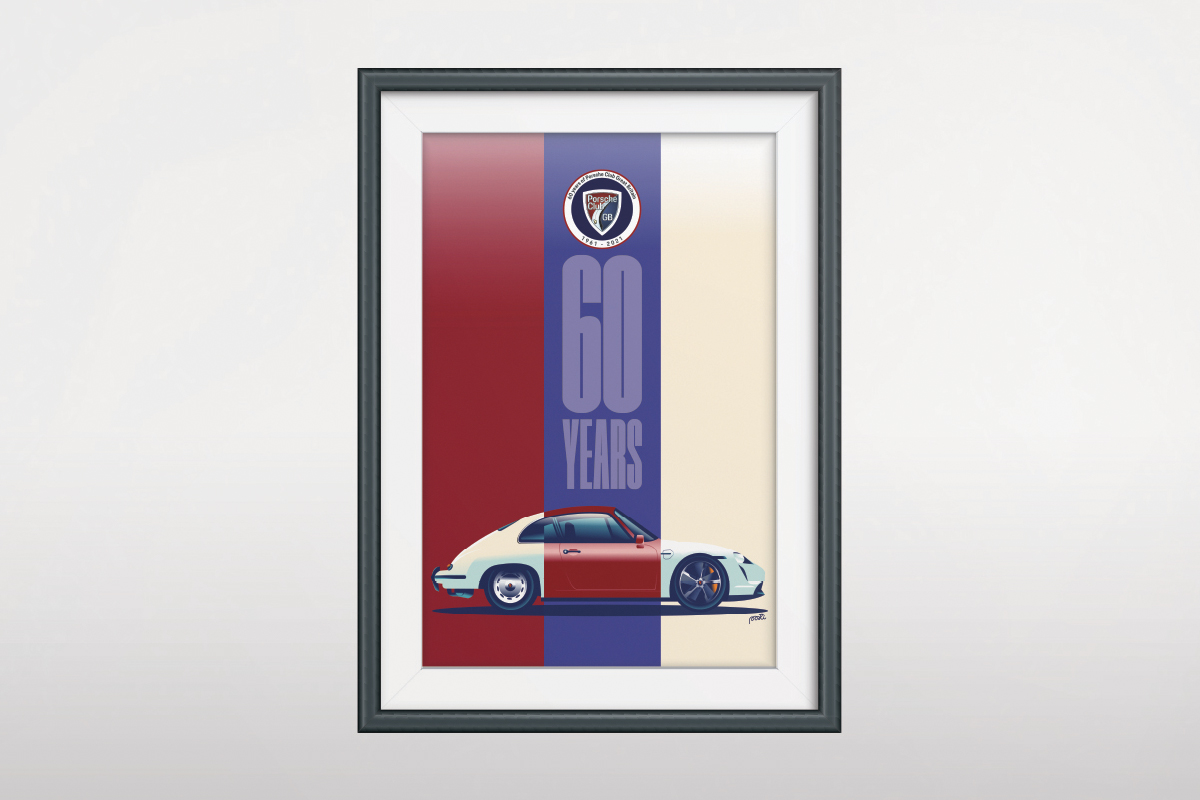 Porsche Club Anniversary Poster