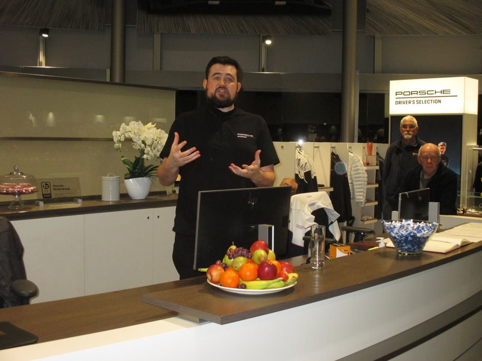 Photo 1 from the R29 2020-03-10 Club Night at Porsche Centre Guildford gallery